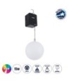 GloboStar® 51202 LIFT BALL Επαγγελματικό Φωτιστικό Ειδικών Εφέ Φ30cm KINETIC BALL Light CREE LED 4in1 15W - 15 x 1W LED SMD Chips RGBW - Μέγιστο Μήκος Ανύψωσης 3.5 Μέτρα - AC 220V-240V DMX512 Display on Body - Μαύρο - Μ17 x Π13 x Υ26cm - 2 Χρόνια Εγγύση